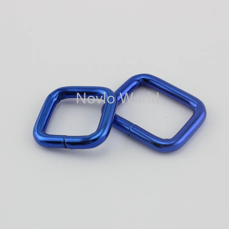 10 50 шт. 20X19mm 26X19mm синяя несварная прямоугольная пряжка 3/4 дюйма 1 дюйм квадратная