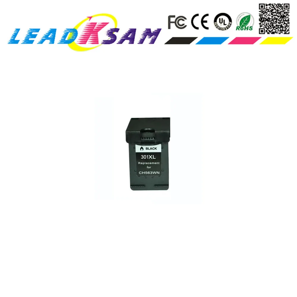 1x Черный чернильный картридж совместимый для hp301 301xl Deskjet 1000/1050/2000/2050/2050S/3000/3050/J410a/
