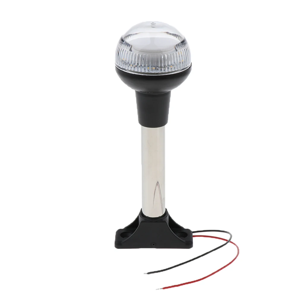 Round Shape Splashproof 360° Warm White LED 12V Marine Yacht Navigation Anchor Existing Anchor Vessel Lights
