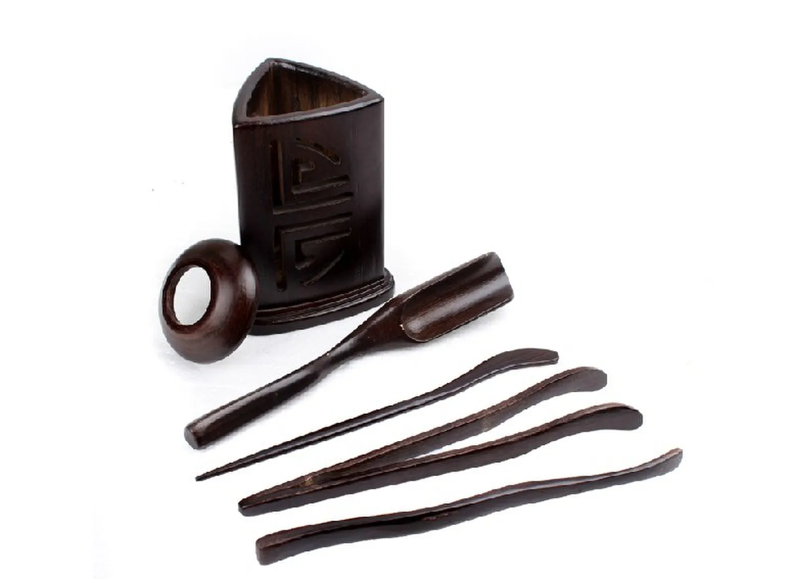 Bamboo Tea Ceremony Liujunzi Combination Ellipse Modeling Tea Ceremony with Zero Tea Ceremony Accessories Kung Fu Tea Set Wholes