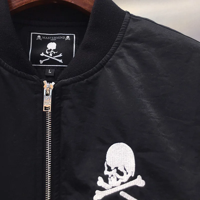 2019FW 1:1 качество черепа куртка для мужчин и женщин Mastermind Япония зима ватник стоячий воротник MMJ куртка пальто для мужчин