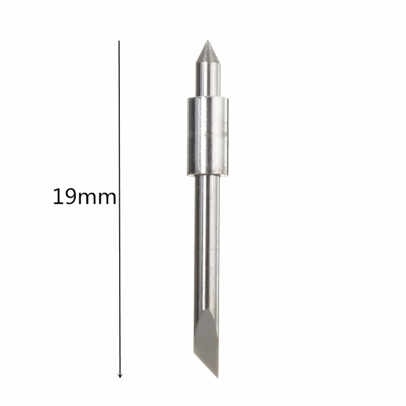 KZTech 50 шт. 30 45 60 градусов виниловый резак лезвие для Graphtec CB15 плоттер Cricut лезвие CB15U машина Силуэт КАМЕЯ резка