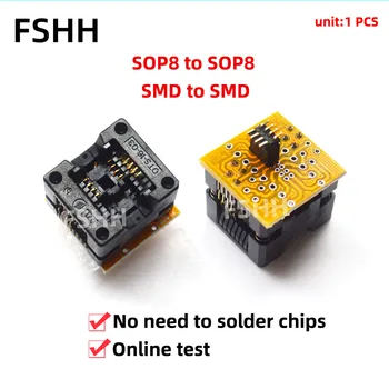 

SOP to SOP8 test socket 150mil/208mil SOP8 to SOP8 adapter Solder-free online test