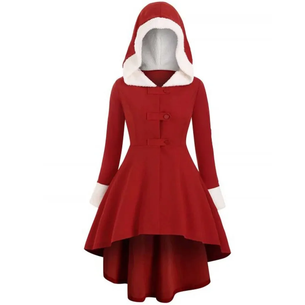 Sukienki vestidos ropa mujer, женское рождественское платье размера плюс, с длинным рукавом, на пуговицах, с оборками, верхняя одежда, пальто, robe hiver femme