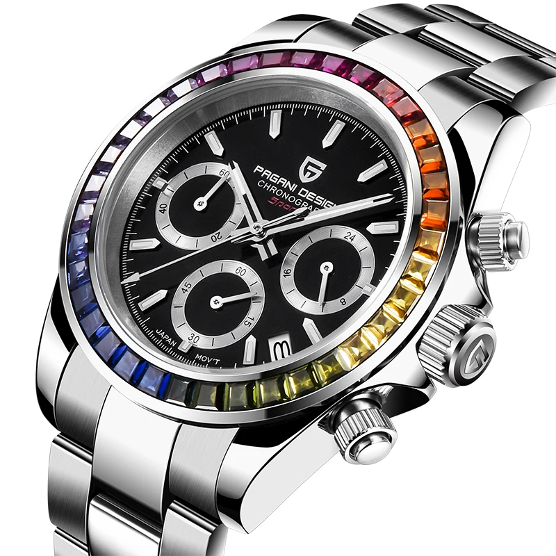 Pagani Design Mens Chronograph Watch Stylish Sport Quartz Clock Brand Luxury Business Waterproof-2