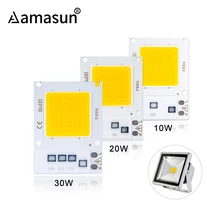 30 Вт 20 Вт 10 Вт высокомощный светодиодный COB Чип 220 В 110 В F4050 DIY прожектор не нужен драйвер бусины диодный прожектор