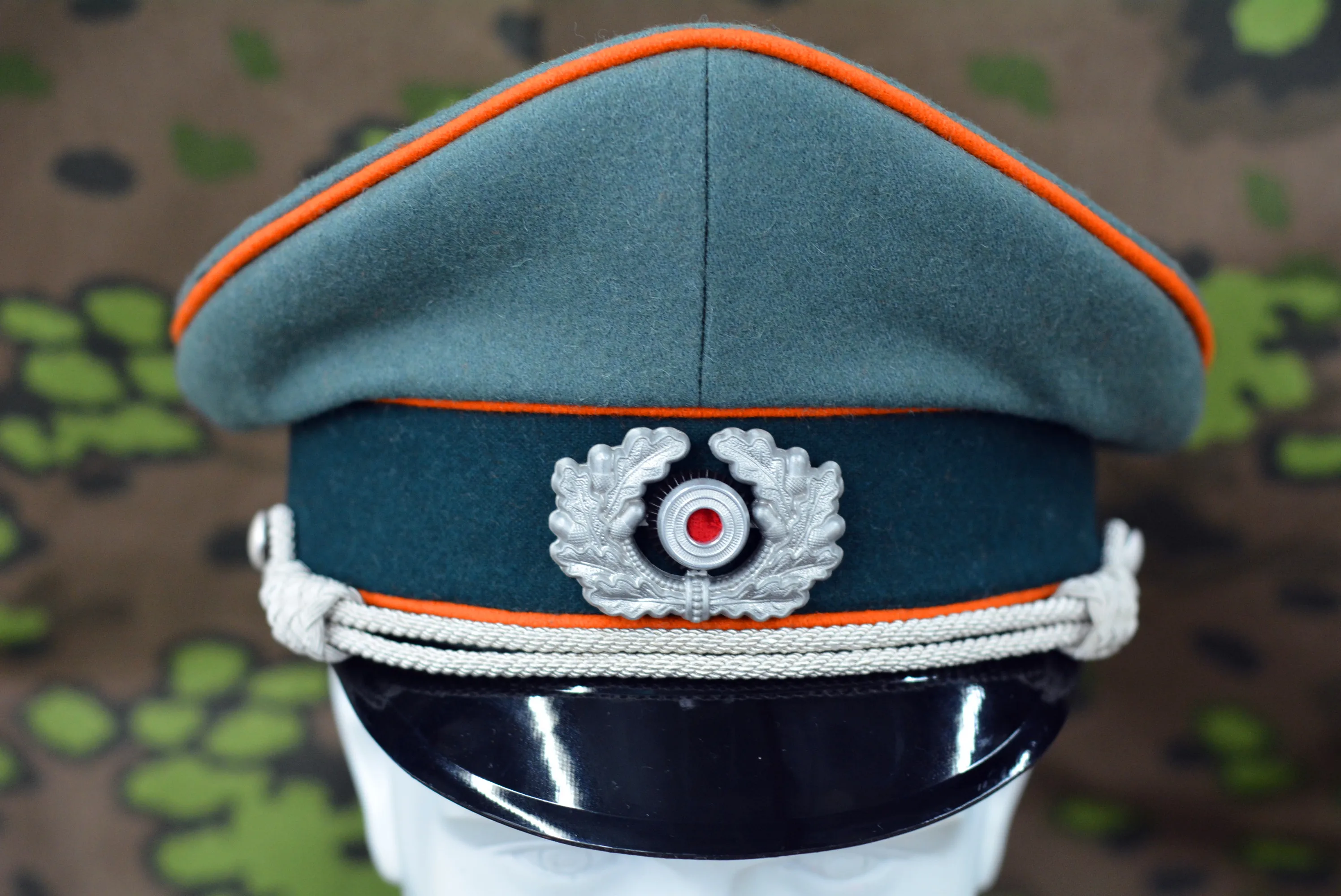 WW2 E.M.D German hat Wool M36 WH orange 