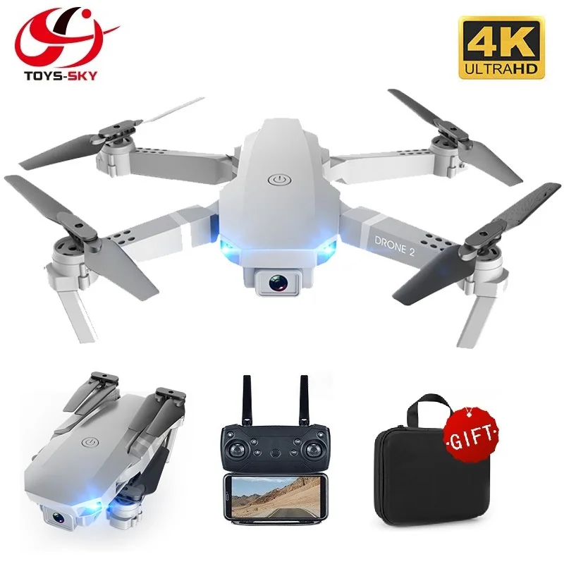 

CSJ 2020 E68Pro Mini Drone 4K 1080P camÃ©ra grand Angle Dron Wifi FPV hauteur maintien Mode RC pliable quadrirotor enfant cadeau