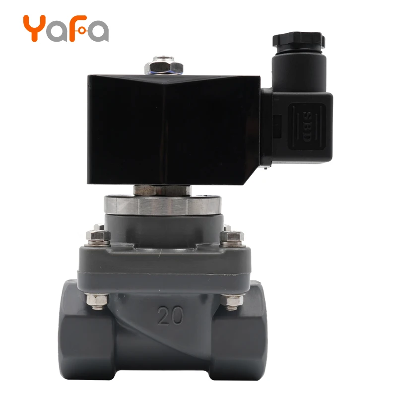 Соленоидный клапан 220v 24v мембранный клапан давления ходовой клапан UPVC/CPVC антикоррозионный энергосберегающий воздушный клапан VITON seal