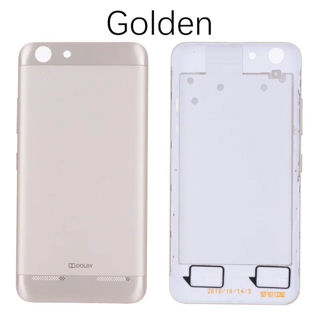 Gold Оригинальная задняя панель корпуса для lenovo Vibe K5, задняя крышка, запасная крышка батареи для lenovo K5 Plus Lemon 3 K32 - Цвет: Gold