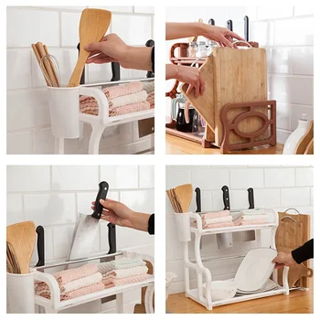 

Kitchen multifunctional storage finishing rack plastic storage rack book album storage rack Kitchen