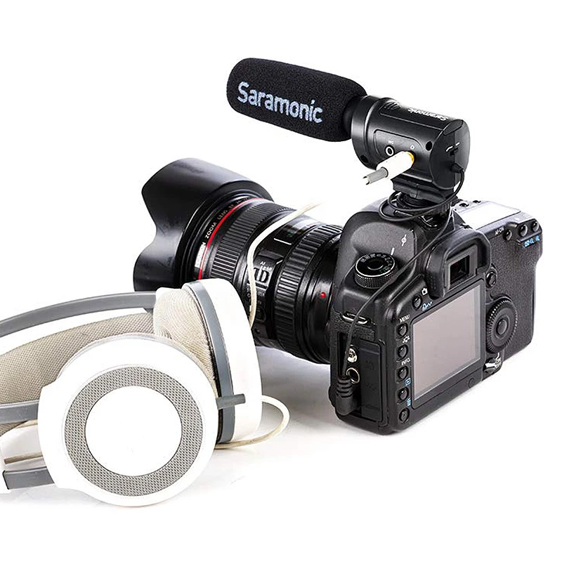 Saramonic Sr-M3 мини-направленный конденсаторный микрофон для Nikon Canon sony Dslr камер и видеокамер
