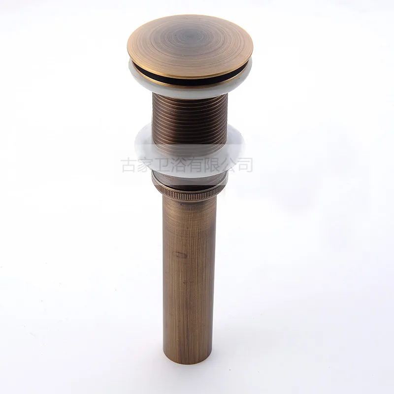

Vintage Drainer Copper European Style Large Mushroom Bounce Waterlet Inter-platform Basin Downpipes Hair Mouth Overflow Port Dra