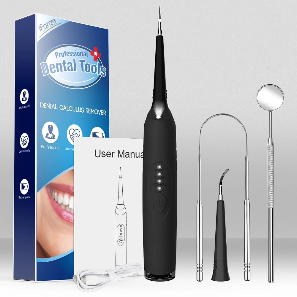 Portable Electric Sonic Dental Scaler Tooth Calculus Remover Tooth Stains Tartar Tool Dentist Whiten Teeth Health Hygiene