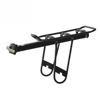 

Bike Rack Bicycle Cargo Rack Quick Release Adjustable Alloy Bicycle Carrier Capacity Easy to Install Black