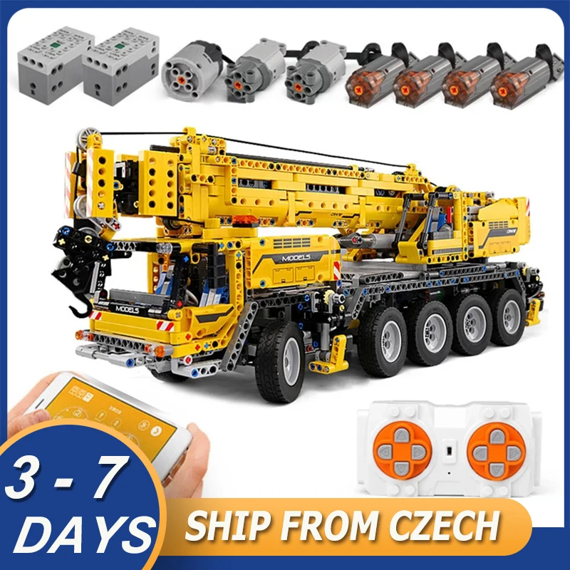 Mould King 13107 High-Tech Motor Power Mobile Crane Mk II Car Building Kits Blocks Bricks APP RC Truck Toys Gifts | Игрушки и хобби