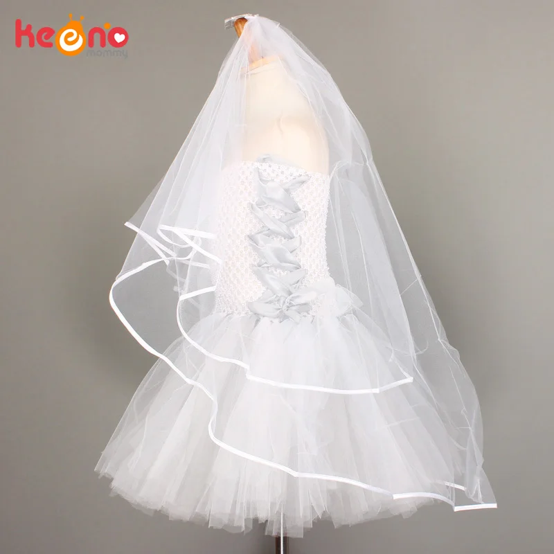 Costume da fantasma a righe bianche e nere per bambini