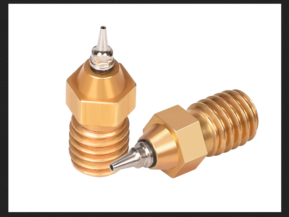 Высокое качество латунная насадка Budaschnozzle1.1 0,2 мм/0,3 мм/0,4 мм/0,5 мм Высокая Температура для 3D-принтеры s Hotend 3D-принтеры сопла