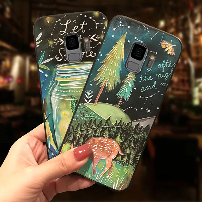 

3D Relief firefly For TPU Samsung Galaxy A50 A40 A70 A60 A30 A10 A20e M10 M20 S8 S9 Plus S10e S6 S7 Edge Lite Note 8 9 Soft Case