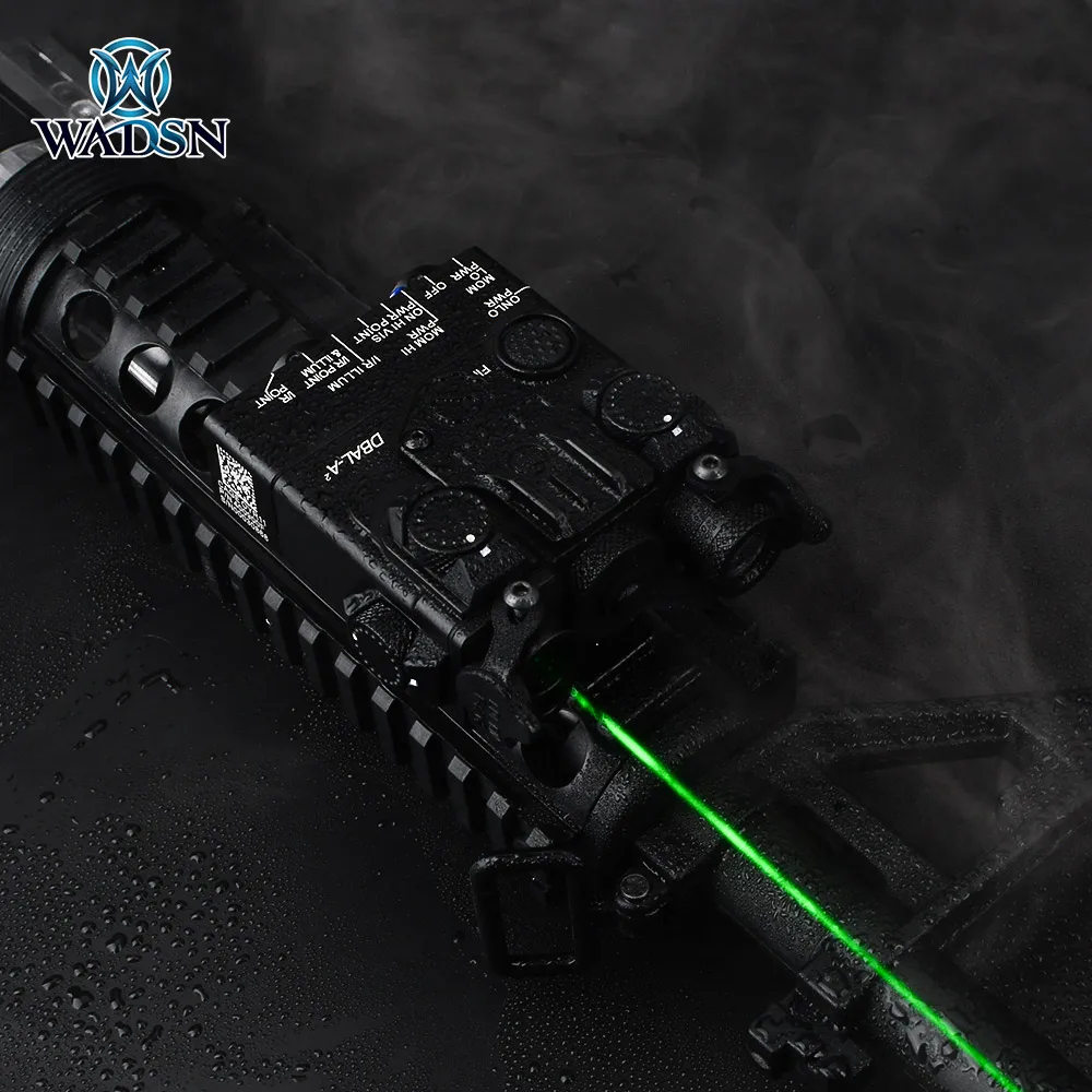 

WADSN Tactical DBAL-A2 Green IR Laser Flashlight Metal Ver Hunting Rifle PEQ Laser Sight dbal a2 with QD Mount for 20mm Rail