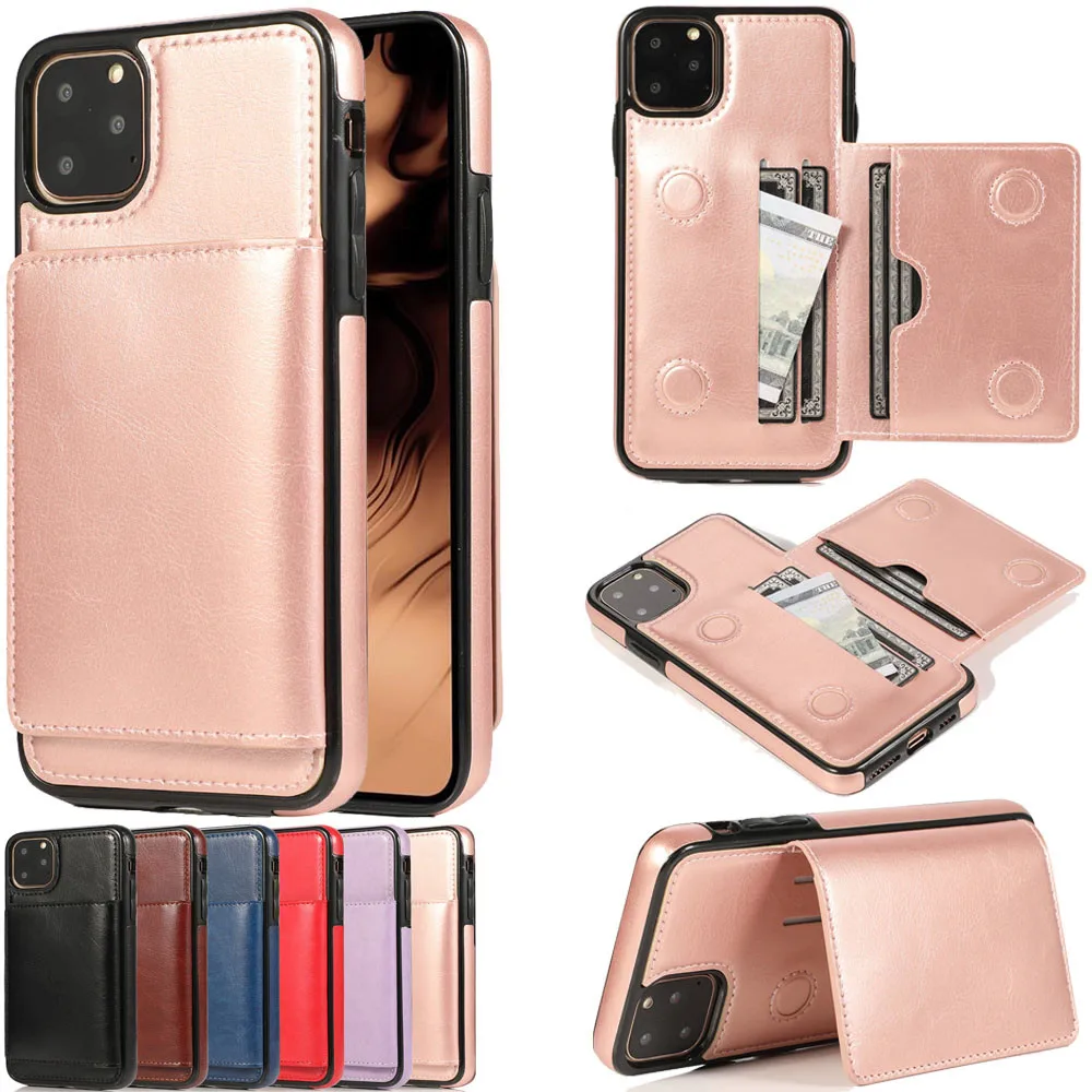 Роскошный кожаный чехол для iPhone 11 Pro Max XS XR X 6s 6 7 8 Plus книжка телефона
