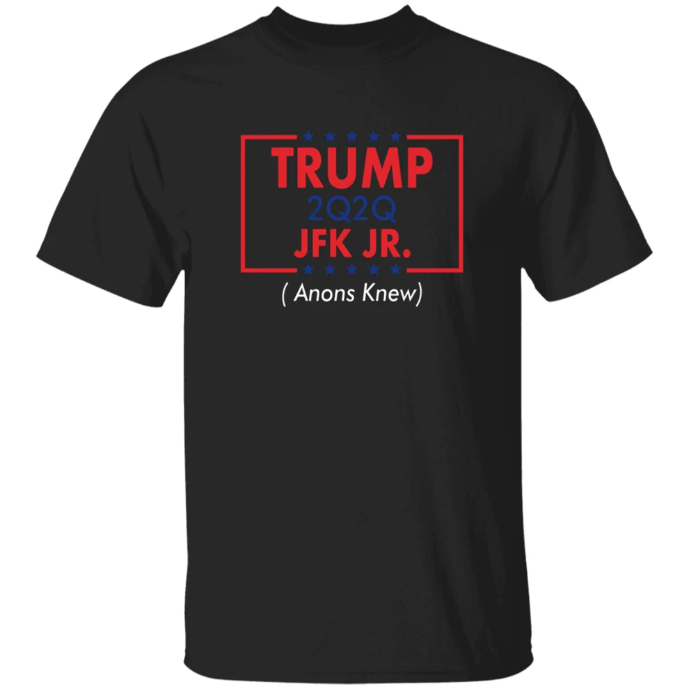 Мужская черная футболка с коротким рукавом Jfk Jr изображением Трампа 2020 размер M-Xxxl