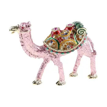 

Camel Trinket Boxes Ornament Crystals ,Hand-painted Patterns Jewelry Box Holder