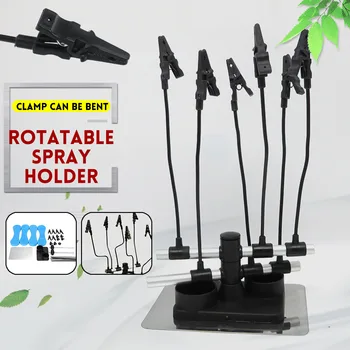 

Airbrush Paint Spray Guns Booth Rotatable Model Hobby Parts Holder with Flexible Rods Model Building Tools Kit Dropshipping 2020