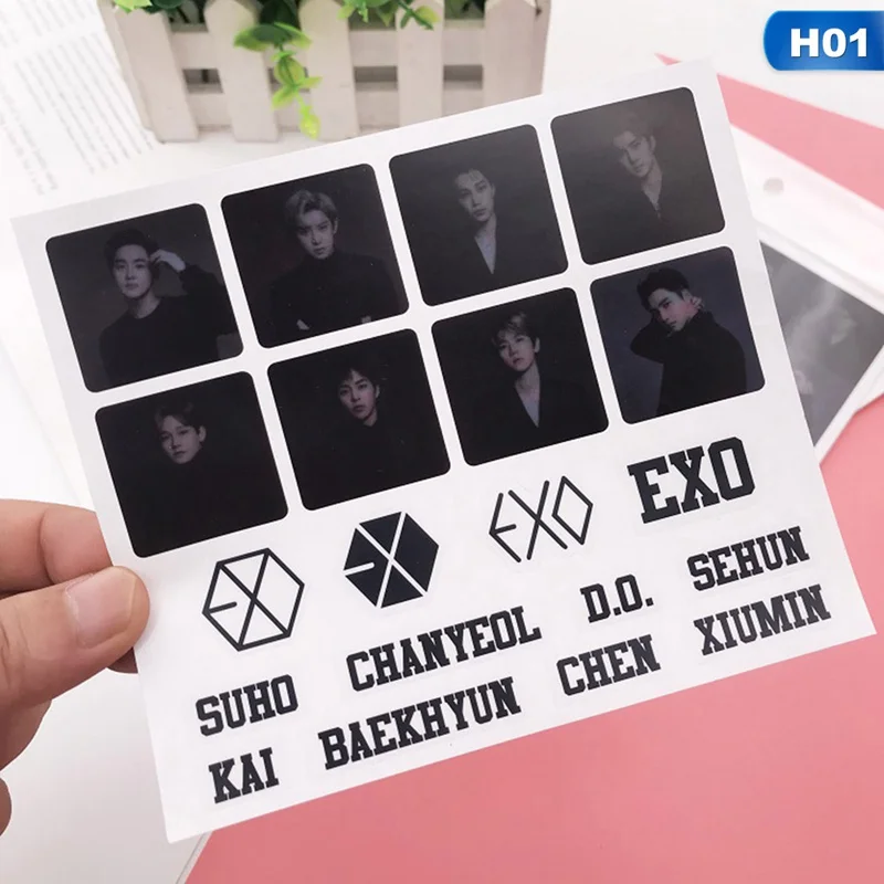 EXO PLANET#5 Five Tour Concert CHANYEOL D.O. BAEKHYUN SEHUN LAY SUHO XIUMIN прозрачные наклейки Новые