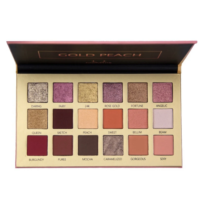 Waterproof Cosmetics Nude Shining Eyeshadow Palette Makeup Glitter Pigment Smoky Eye Shadow Pallete 18 Colors