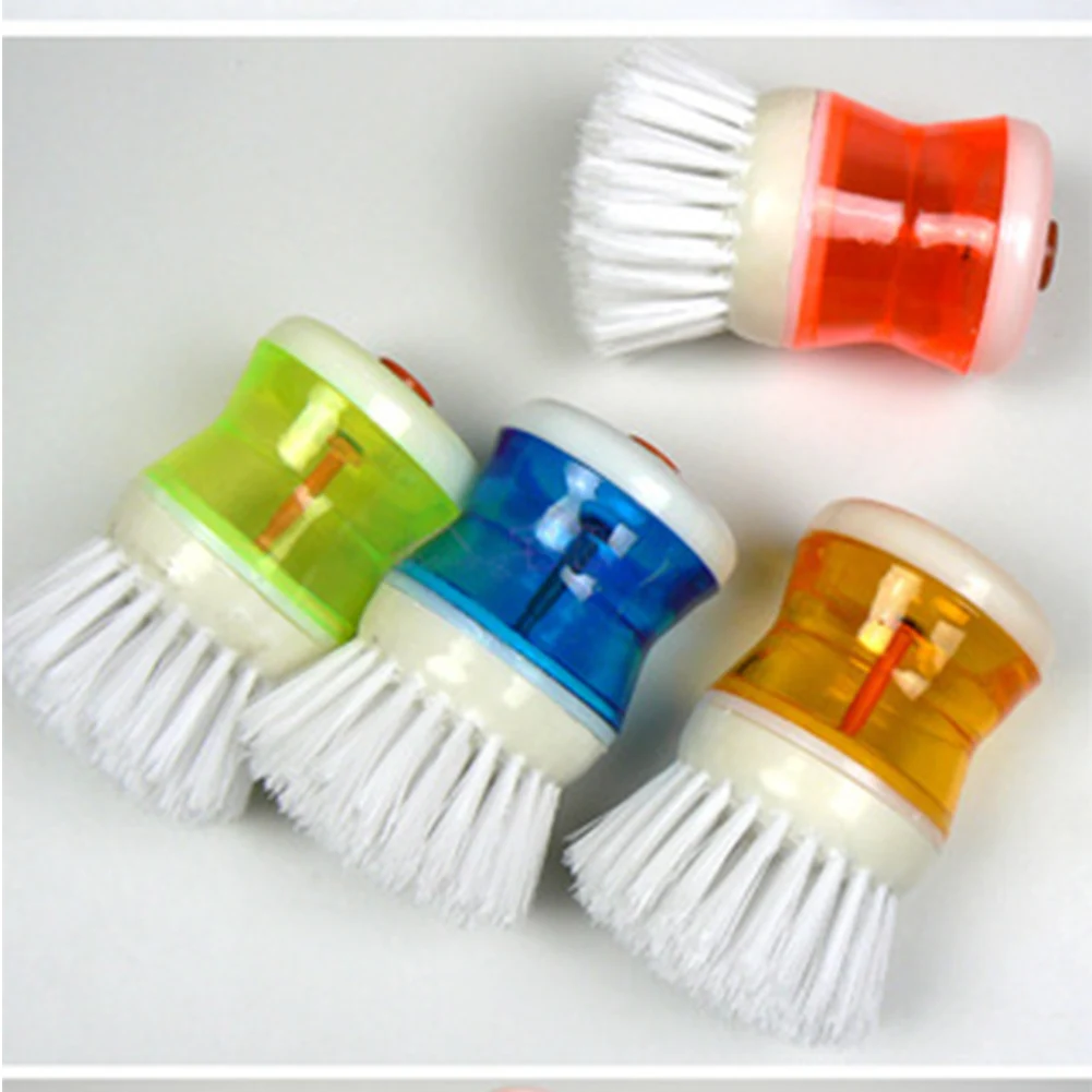 

New Kitchen Wash Tool Pot Pan Dish Bowl Brush Scrubber Cleaning Cleaner Dish-washing Press Brush Tools