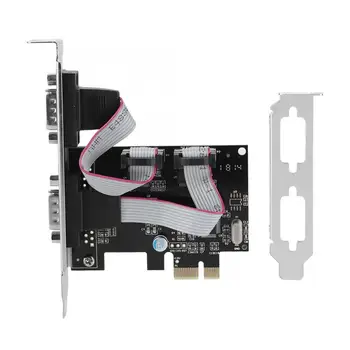 

PCI-E to RS232 2-Port Serial Port Converter PCI Express Controller Adapter Expansion Card Adapter Card