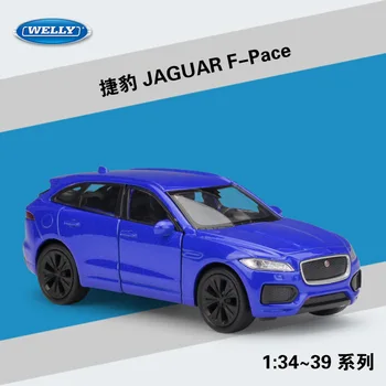 

Welly 1:36 Diecast Metal Model Car Toy For JAGUA F-PACE Alloy Car Toy Model with Pull back function For kids Gfit with box