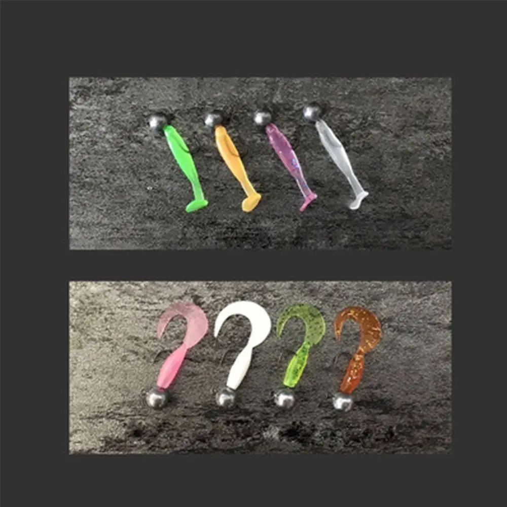 10pcs Luminous Rockfish Hook  Fishing Jigging Bait Lead Head Hook Round Head Barb Perforated Hook 1g 15g 2g 3g 5g 7g