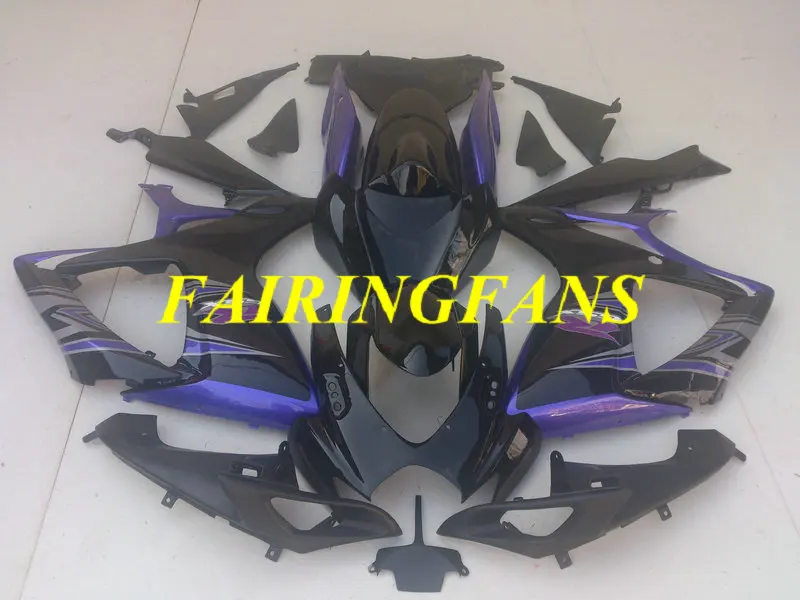Комплект обтекателей для мотоцикла GSXR600 750 K6 06 07 GSXR 600 GSXR750 2006 2007 фиолетовый черный Обтекатели кузова+ подарки SC94