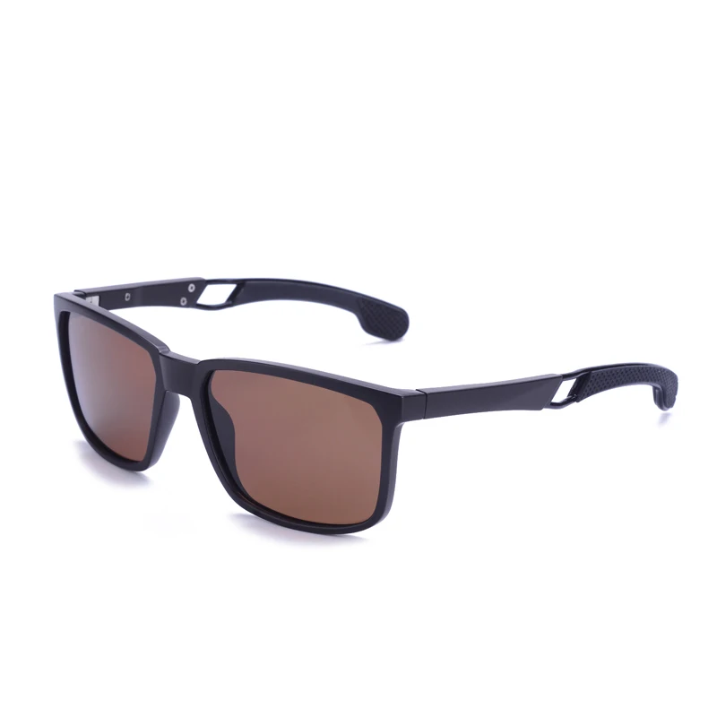 BROWN BLACK 05 Бренд KARL, мужские солнцезащитные очки, поляризационные, для вождения, солнцезащитные очки TR90, гибкая оправа, винтажные Квадратные Солнцезащитные очки, мужские очки, оттенки для мужчин - Цвет линз: BROWN BLACK 05