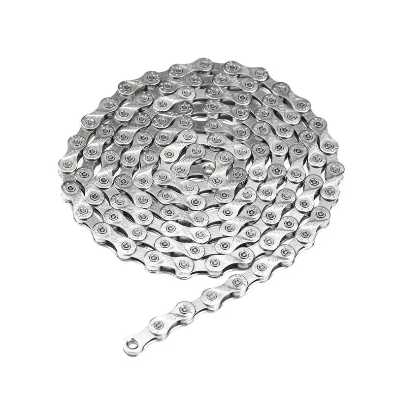 Clearance 6/7/8/9/10/11Speed Bicycle Chain 116 /100 Links 9/27 Speed MTB Mountain Bike Cycling Steel Chain as the picture shows 0