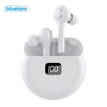 

Tw13 Bluetooth V5.0 Wireless In-Ear Earphones Round Portable Charging Compartment With Microphone Stereo Led Display
