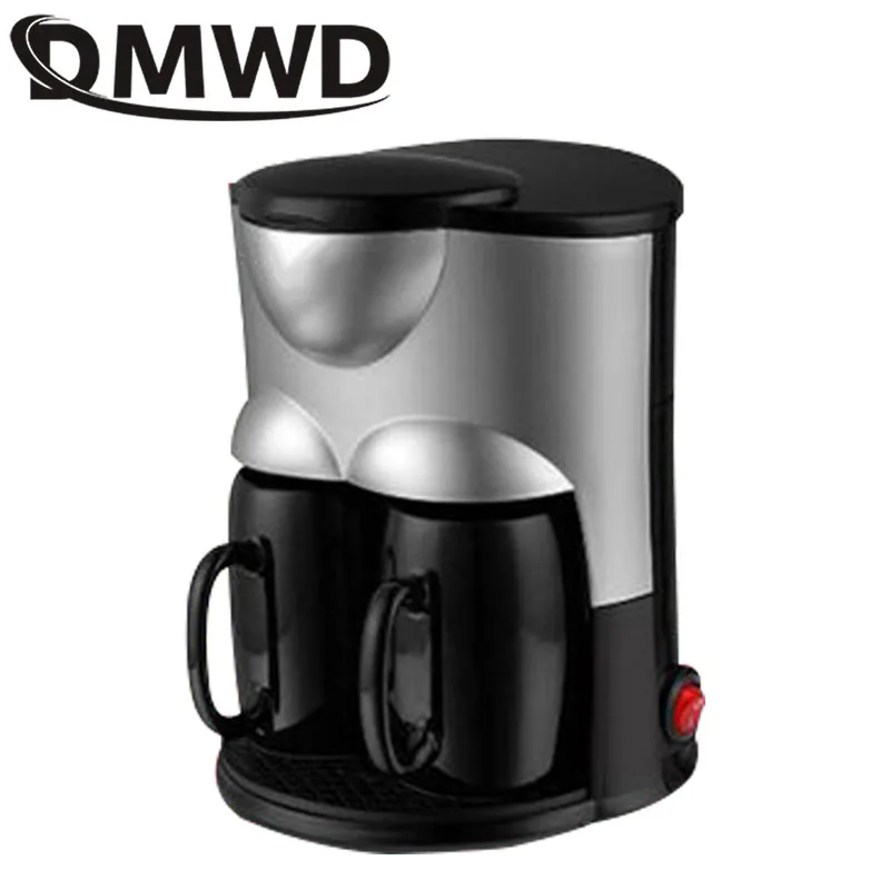 DMWD 140ML Mini American Coffee Machine Automatic Drip Coffee Maker Single  Cup Coffee Maker for Home And Office 110/220V