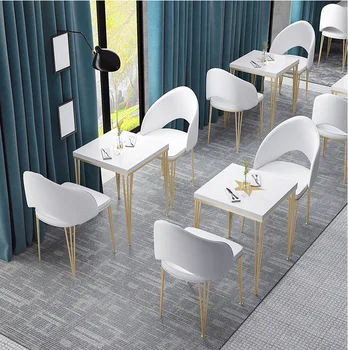 

Leisure coffee shop to discuss tables and chairs combination marble net red restaurant small round table tea shop tables and cha
