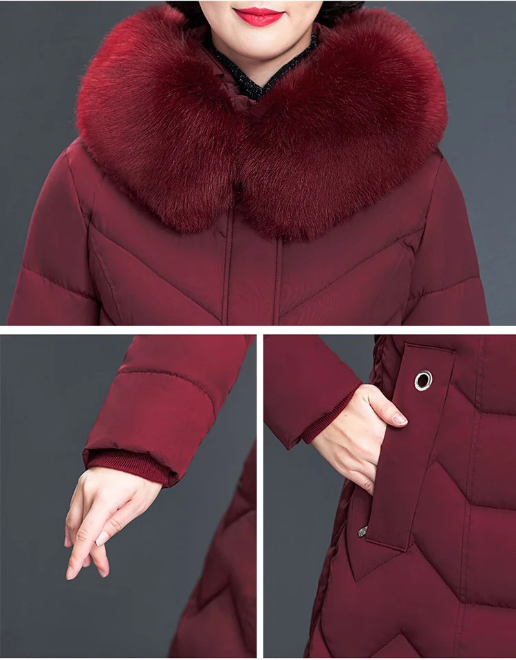 Большие размеры, XL-6XL, женская зимняя куртка, новинка, с капюшоном, меховой воротник, пуховик, хлопковая куртка, пальто, женские теплые утепленные парки, верхняя одежда