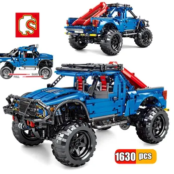 

SEMBO1630PCS Technic City Trucks Sports Off-road Vehicle Model Building Block Racing Car Truck Enlighten Brick Toys For Children