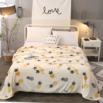 

New Style Flannel Air Conditioning Blanket Thickened Warm Midday Sleeping blankets for beds Christmas gift