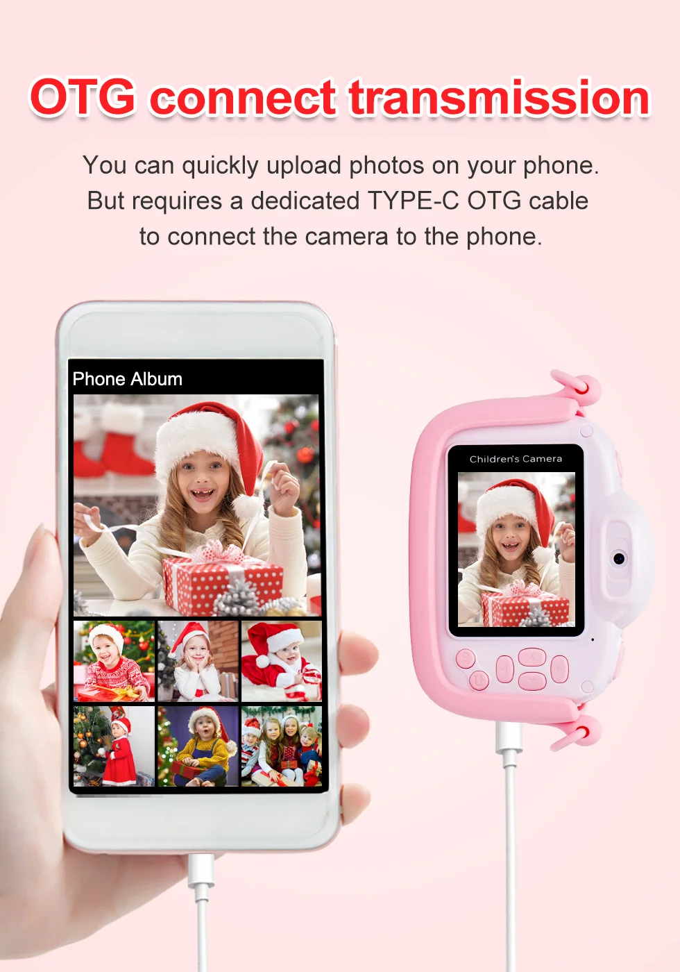 Minibear Children Camera For Kids Digital Camera For Children 1080P HD Video Camera Toy For Children Birthday Gift For Girl Boys