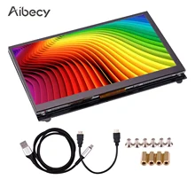Aibecy 7 Polegada ips tela sensível ao toque capacitivo 1024*600 resolução pequeno monitor portátil com interface usb ferramenta educacional