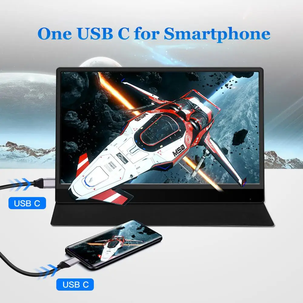 Eyoyo EM13R 13 3 &quotIPS портативный игровой монитор 72% NTSC HDMI Тип USB C ЖК экран FHD 1080P дисплей