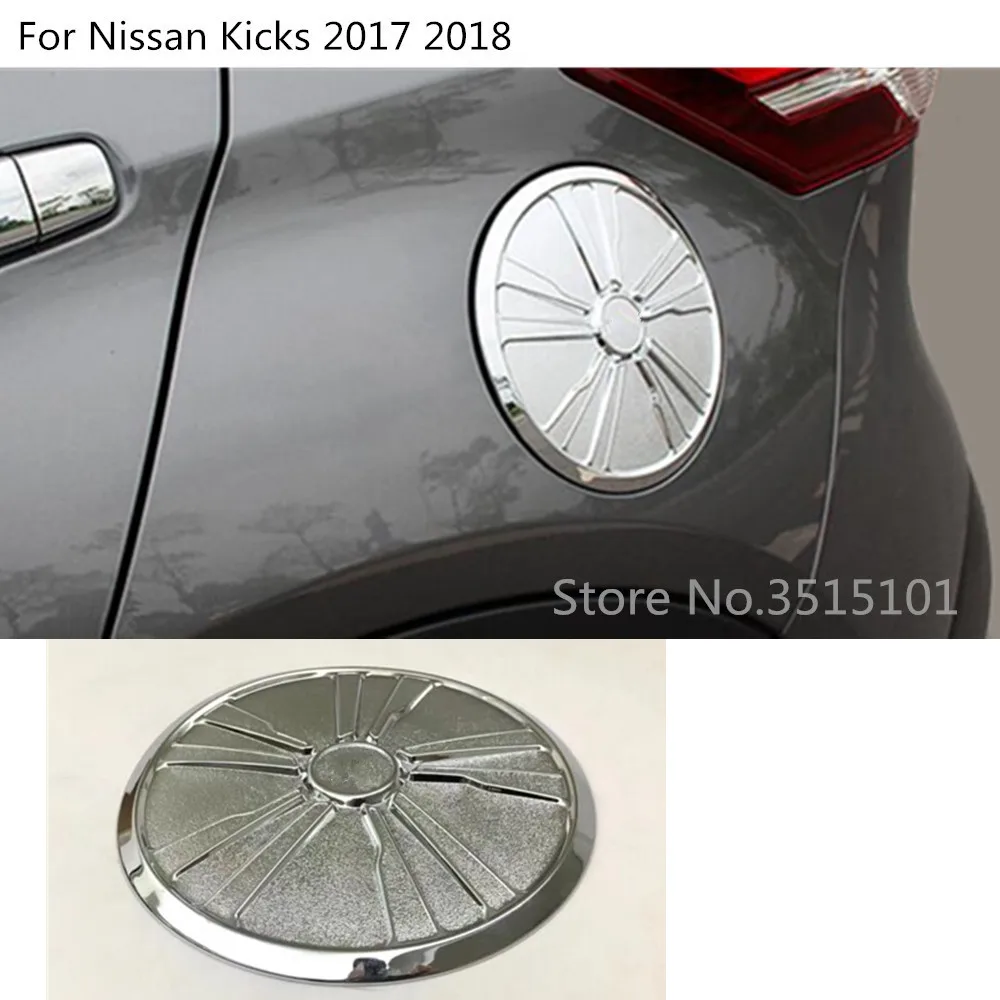 Корпус автомобиля ABS хромированный газ/топливо/масляный бак крышка крышки палки лампы рамка Отделка 1 шт. для Nissan Kicks