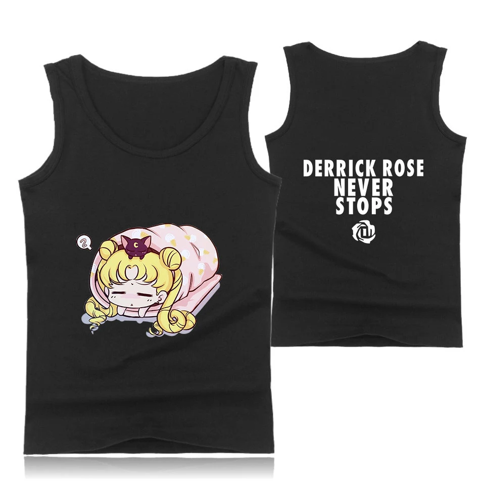 Sailor Moon print Brand Bodybuilding Tank Top Men Fitness Singlet Sleeveless Shirt Harajuku Muscle Vest Undershirt