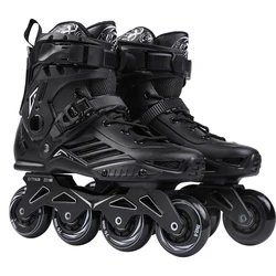 4 Wheel Professional Adult Roller Skating Shoes Inline Skates Roller Sneaker Slalom Speed Patines Free Skating Racing Skates Men