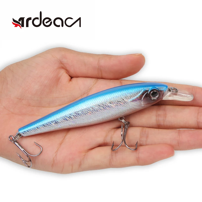 ARDEA Fishing lure Minnow hard bait 100mm 17.3g floating deep diving perch lure wobbler crankbait plastic lure
